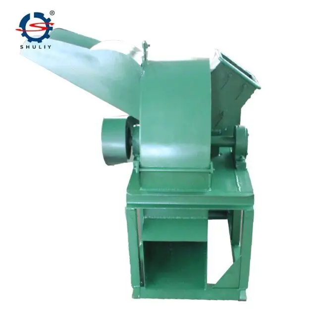 China best supplier charcoal palm leaves waste wood hammer mill crusher