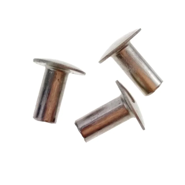 
Round Head Semi-tubular Rivets Steel Galvanized Fastener Standard DIN 6791 4 x 15 