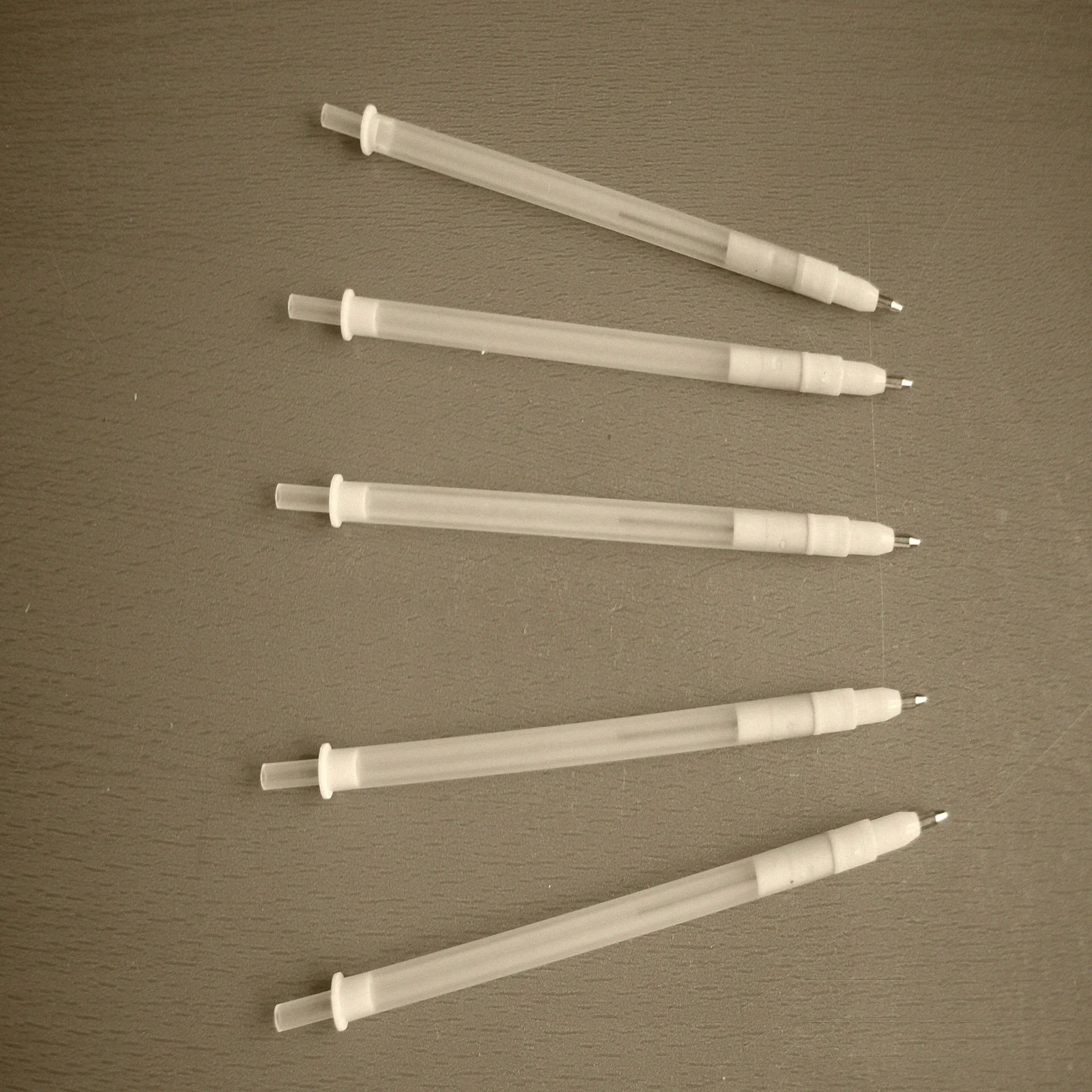 
0.5 0.7 0.9mm plastic double blossom lock ring parts plastic with metal mechanical Pencil part 