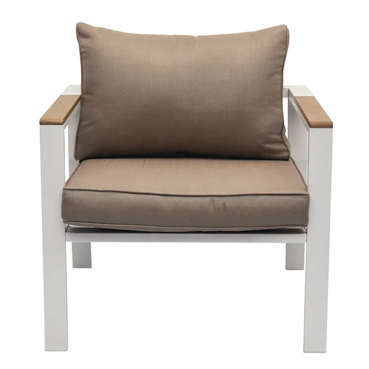 Outdoor Sofa Furniture White Aluminum Frame Outdoor Furniture Aluminium Set