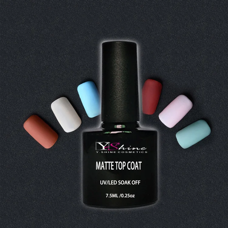 Free Sample No Stain No damage Private Label  UV LED Gel Velvet Matte Top Coat For Nail Art