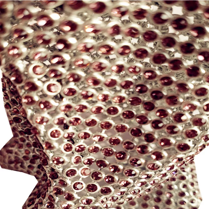 Factory price rhinestone applique designs plastic mesh trimming nails decoration crystal stones