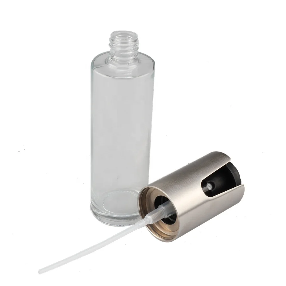 Glass Olive Spraying Oil Bottle Sprayer Stainless Steel Oil Pot Leak-Proof Drops Spice Jar Seasoning Kitchenware Tools