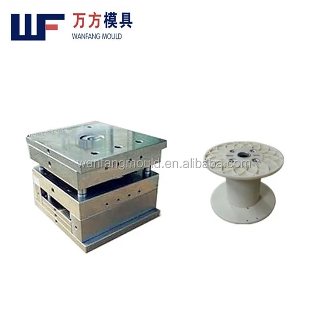 Custom high precision plastic injection reel mold for plastic wire coil mould maker