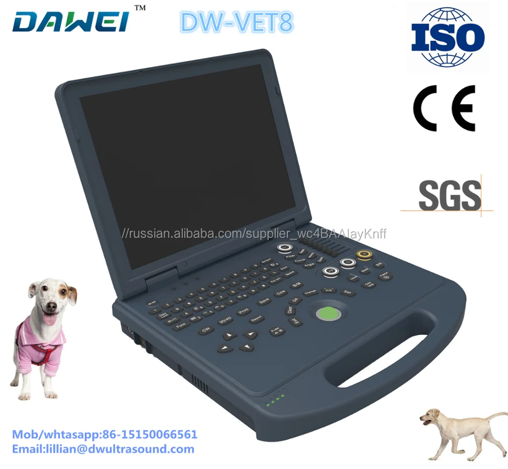 DW-VET8 ветеринар портативный ультразвуковой/собака аппарата УЗИ