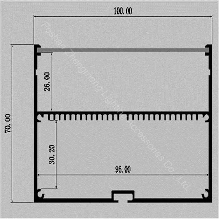 Светодиодная гибкая полоса/светодиодный жесткий профиль 100 мм светодиодный квадратный алюминиевый с акрилом PMMA