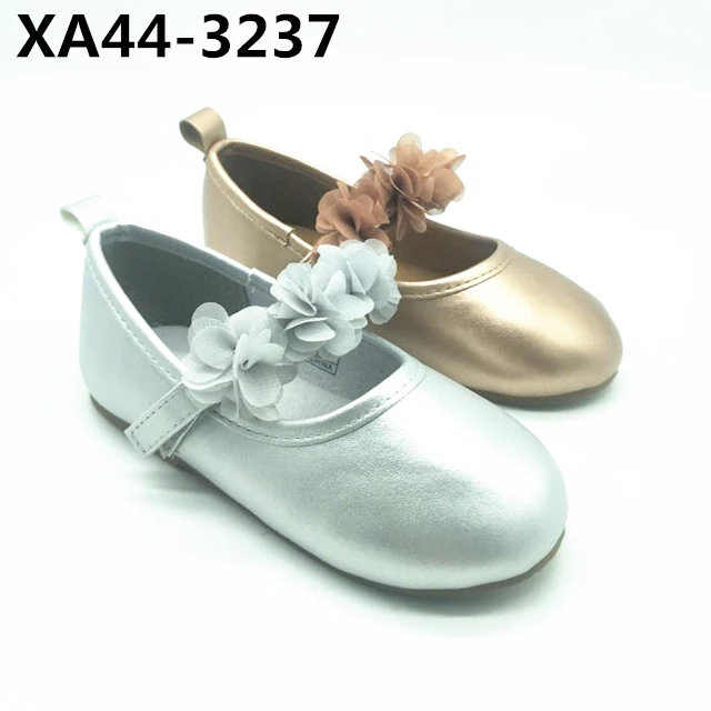 wholesale new design fashion comfortable kid leisure flat shoes beautiful flower girl ballerina soft insole