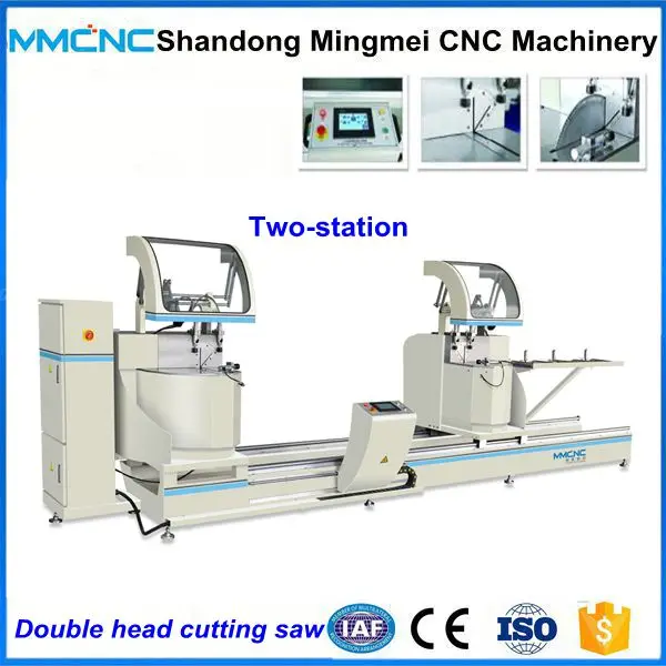 Double Head 45 degree 90 degree aluminum profiles miter saw angle cutting machine