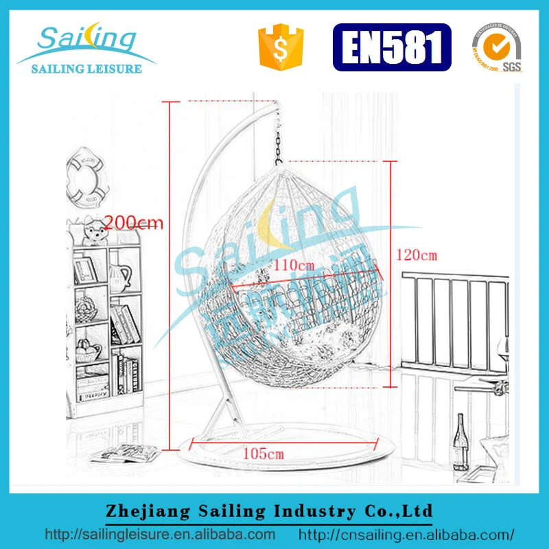 
Sailing Hanging Sling Patio Furniture Rocking Chaise Lounge Swinging Lounge Chair 