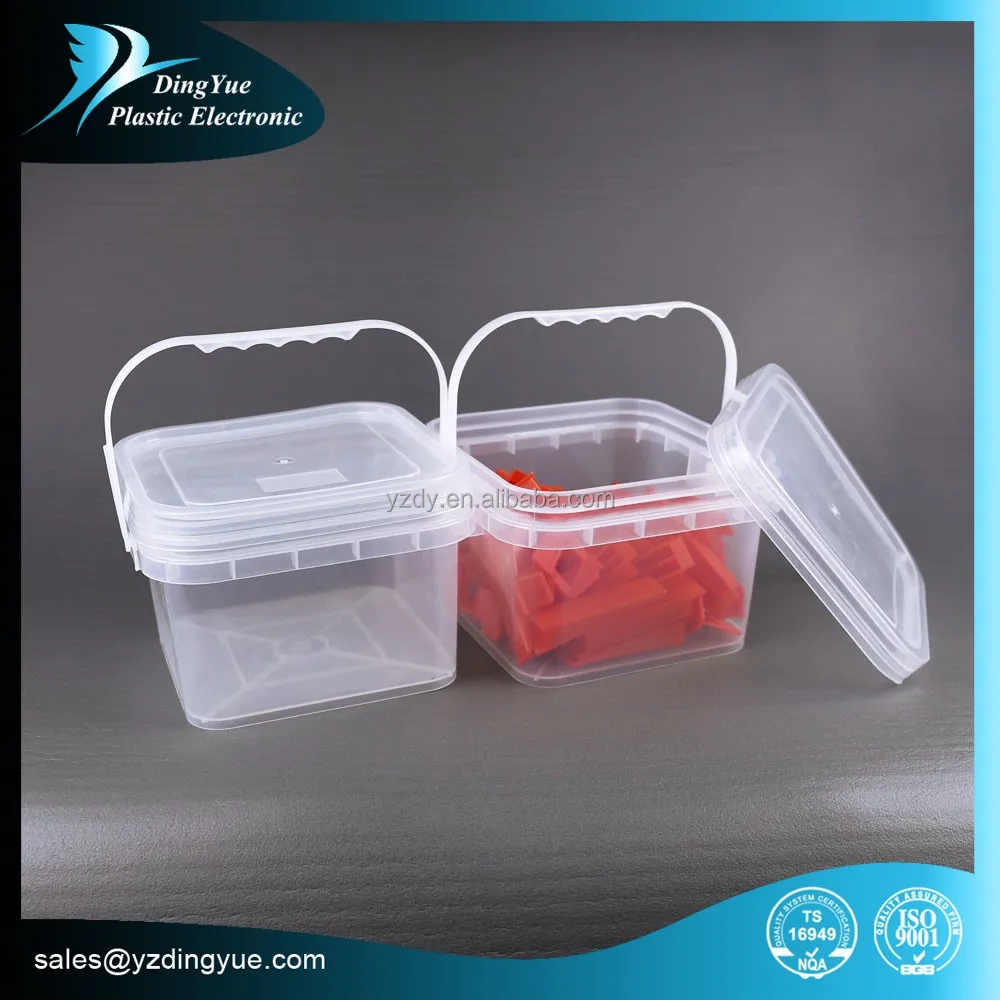 3L Square small plastic bucket