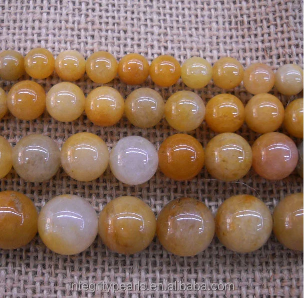
8mm round Jewelry Accessories yellow topaz strand natural loose gemstone 