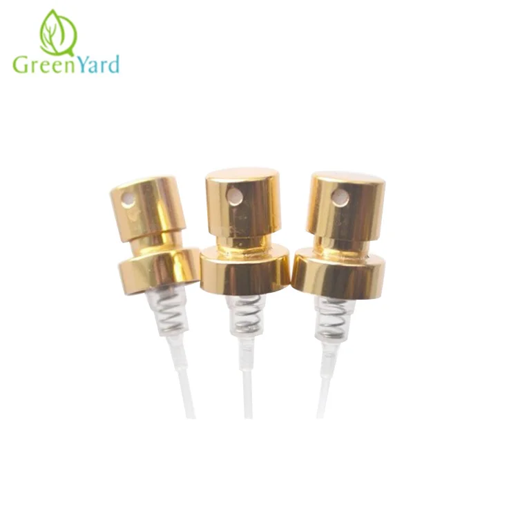 Aluminium Metal Black Crimp Perfume Spray Pump For Fragrance Bottle