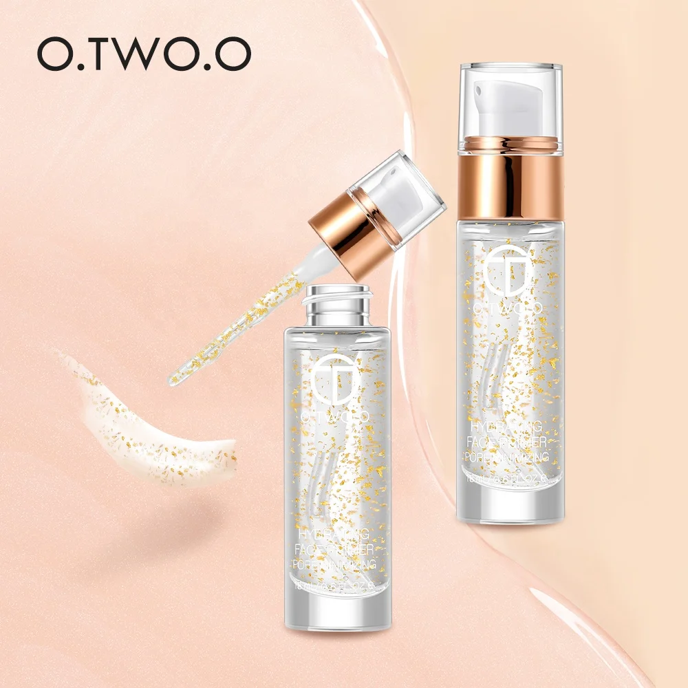 O.TWO.O 24k Rose Gold Anti-Aging Moisturizer Face Care Makeup Primer 18ml Liquid Oil Makeup Base