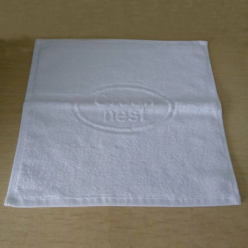100% cotton plain white bathroom hotel face towel,hotel hot towel in Guangzhou hot sale