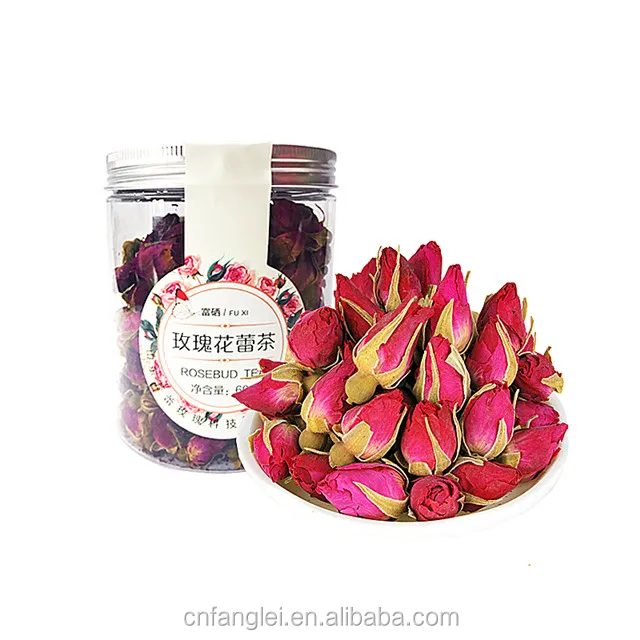 organic health dried rose bud tea rose slimming tea PET bottle packed rose tea