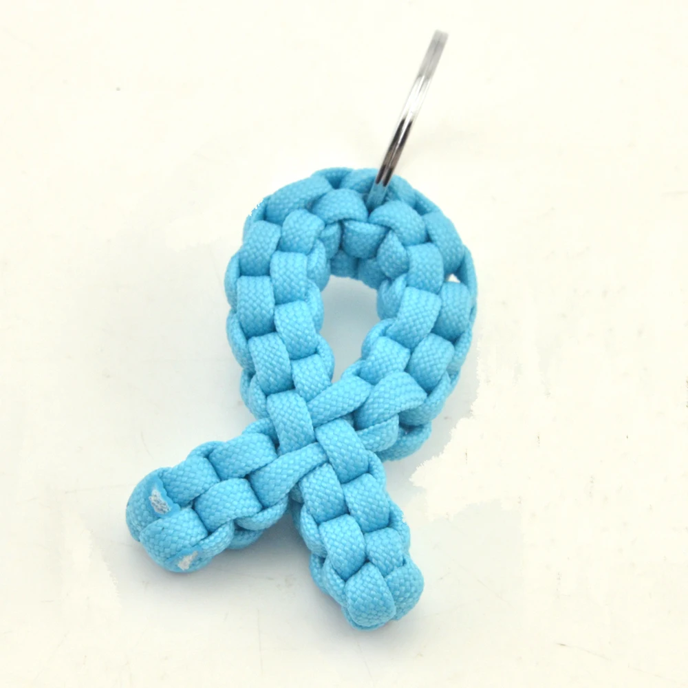 2016 new fashion style colored fish shape paracord 550 keychain decoration wholesale