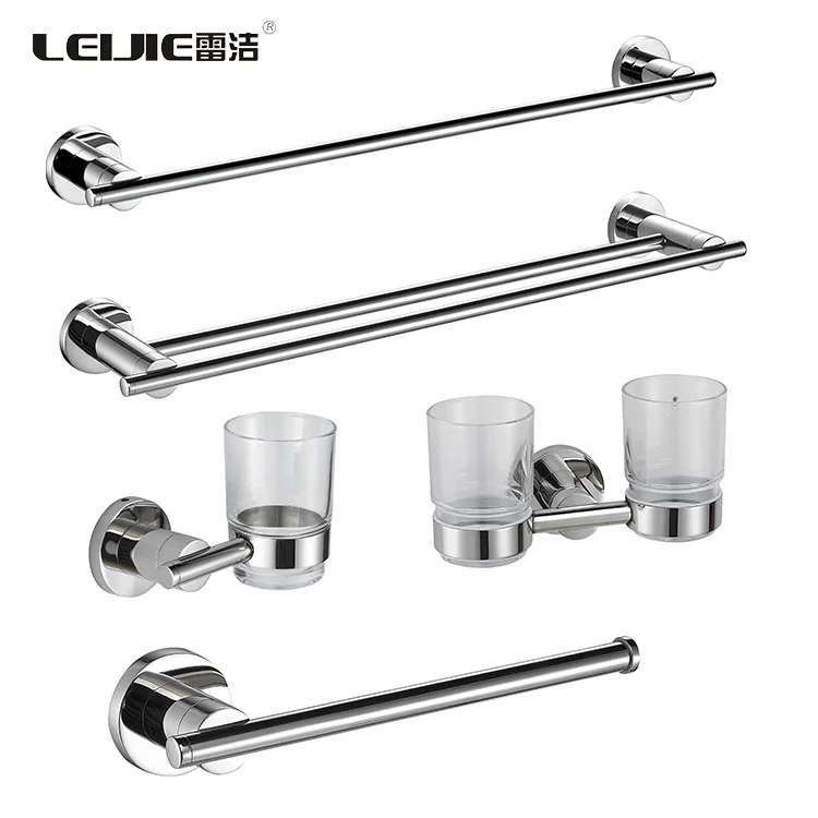 Wholesale stainless steel bathroom accessories set