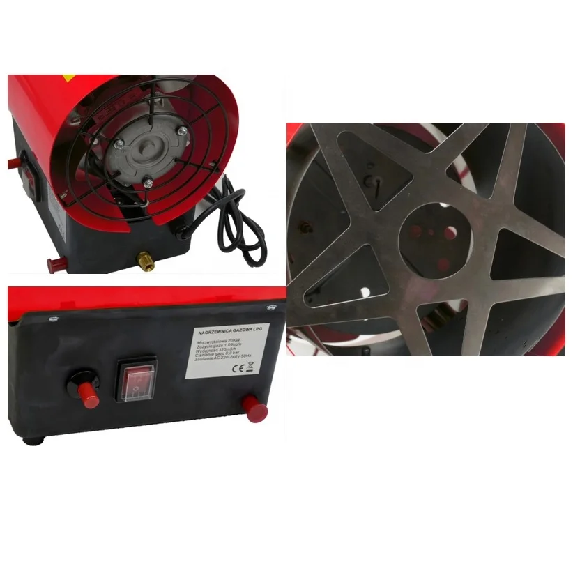 Space ignition industrial gas heater with handle GH-15M