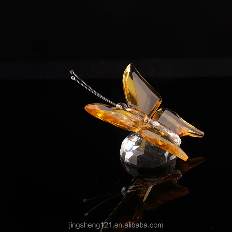 Crystal Glass Butterfly Model Crystal Butterfly For Crystal Wedding Gift