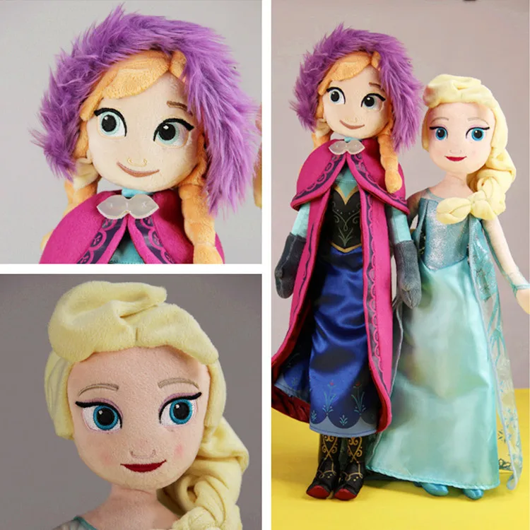 Clearance Sale Peluche Boneca Elsa Doll Princess Anna Doll Elsa Anna Plush Toys Brinquedos Olaf