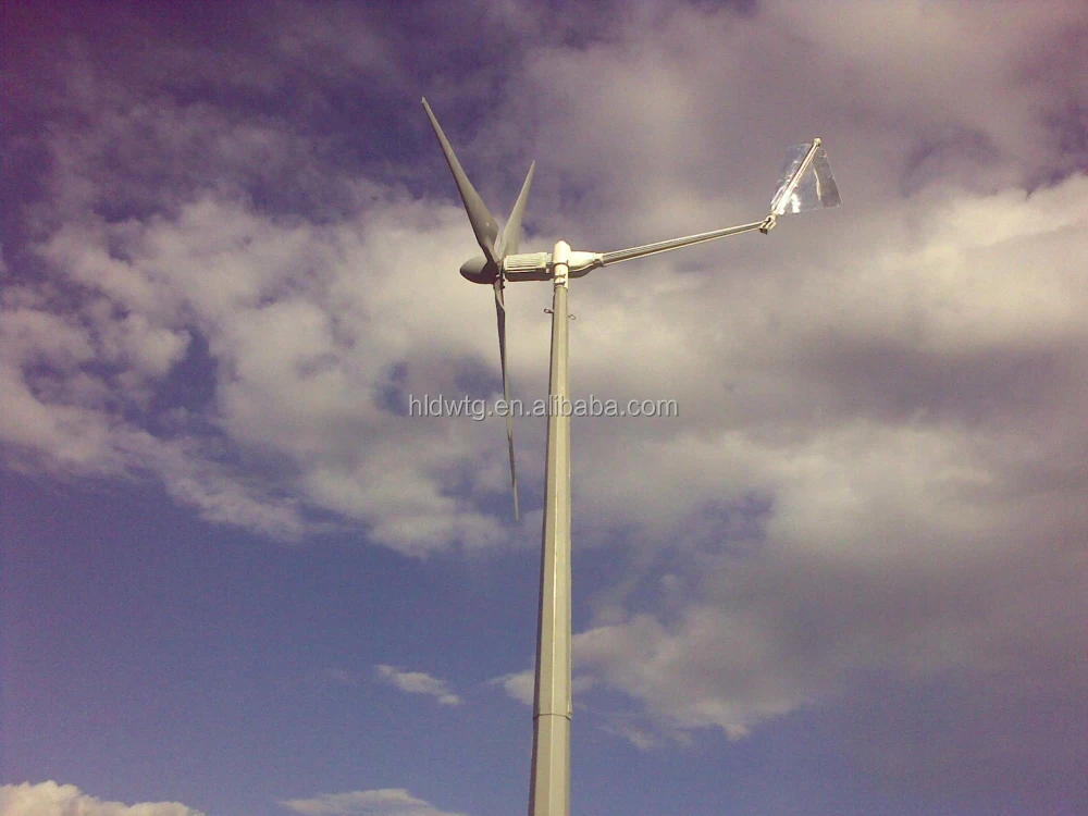 Residential micro wind turbine generator 1kw with 24v off grid system kit