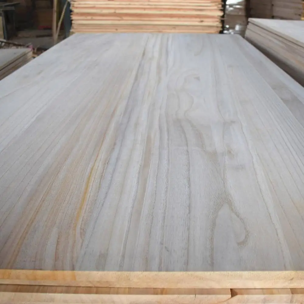 
solid wood edge glued board kiri wood paulownia furniture board 