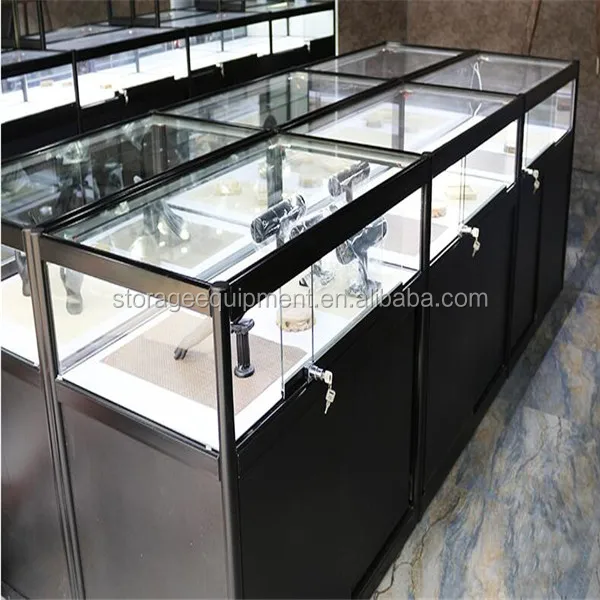 New Design Glass Vitrine for Jewelry Shop in discount