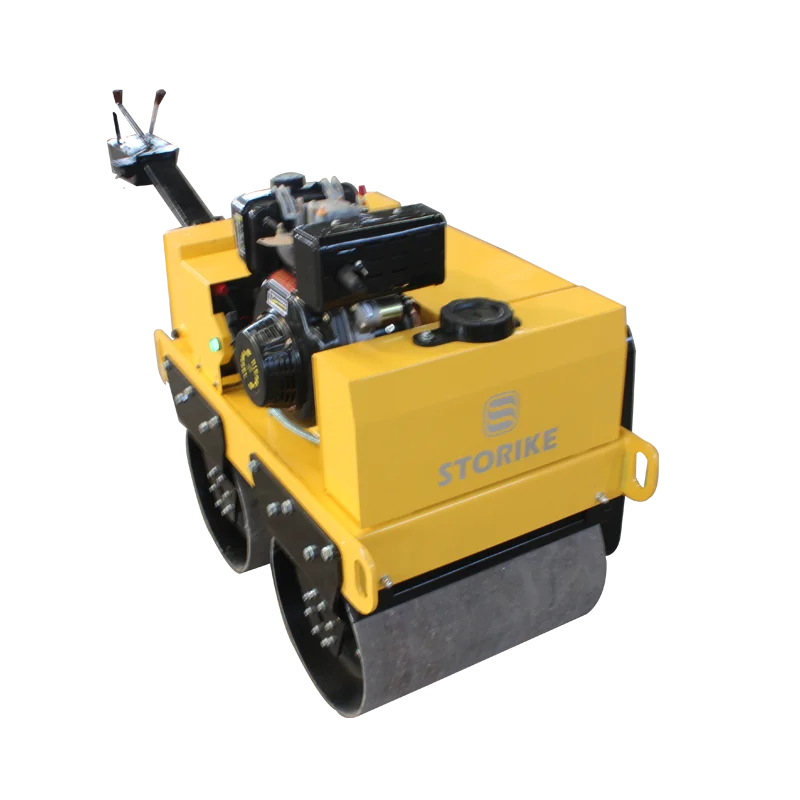 Walking behind single cylinder diesel engine roller compactor factory price