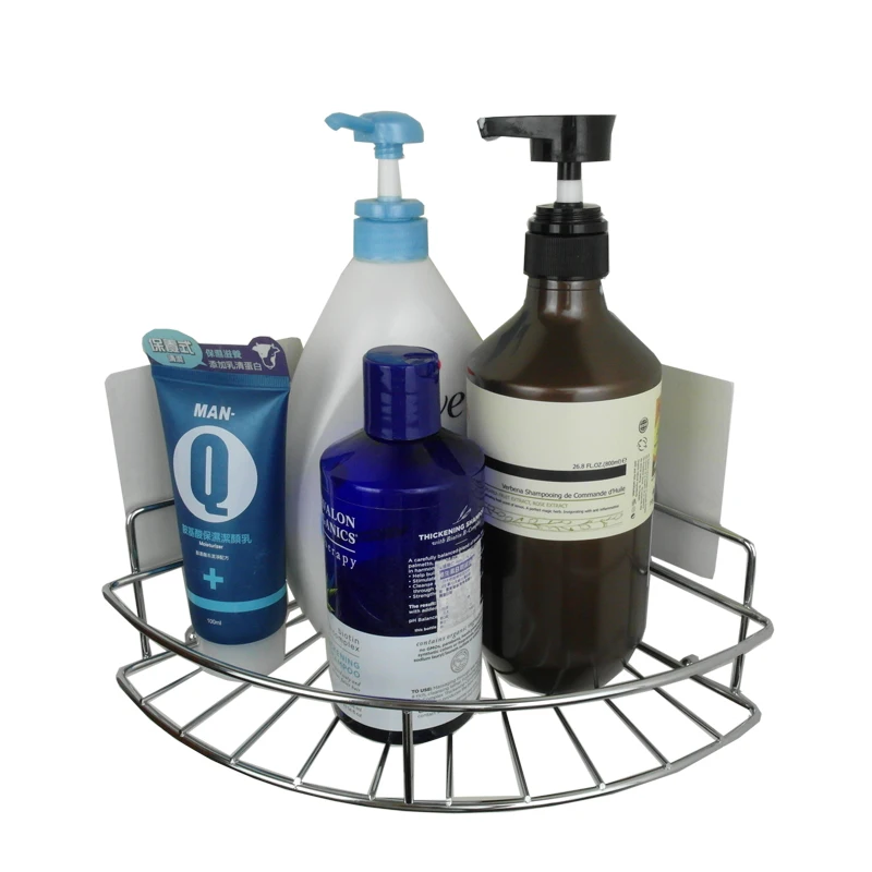 Removable metal corner storage baskets