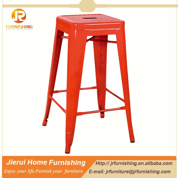 24 inch stackable Vintage metal bar stool ,bar chair high chair JR-3A24