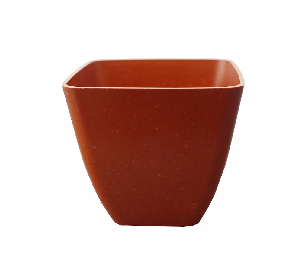 eco round bamboo fiber glass vases