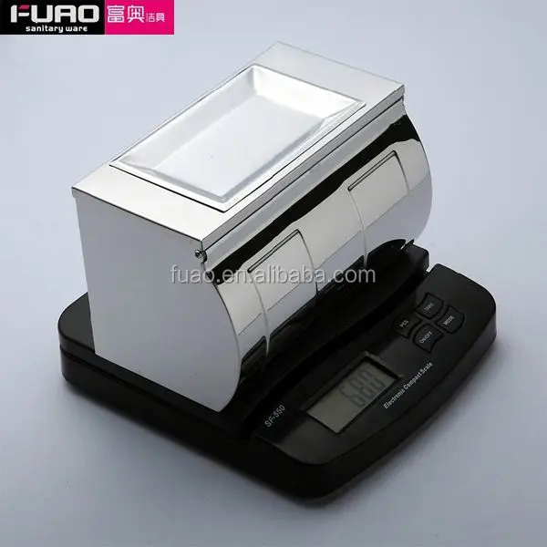 Двойной держатель туалетной бумаги из нержавеющей стали