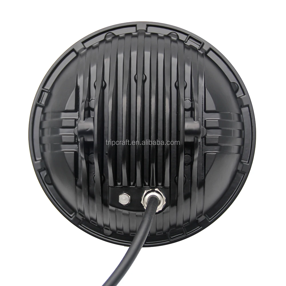 Guangzhou factory directly Top quality led work light 12v 7 inch 75w Round headlight for car