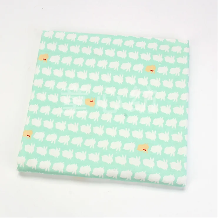 hight quality 100%cotton double face print siro yarn knit interlock breathable fabric for baby cloth Bib blanket china supplier