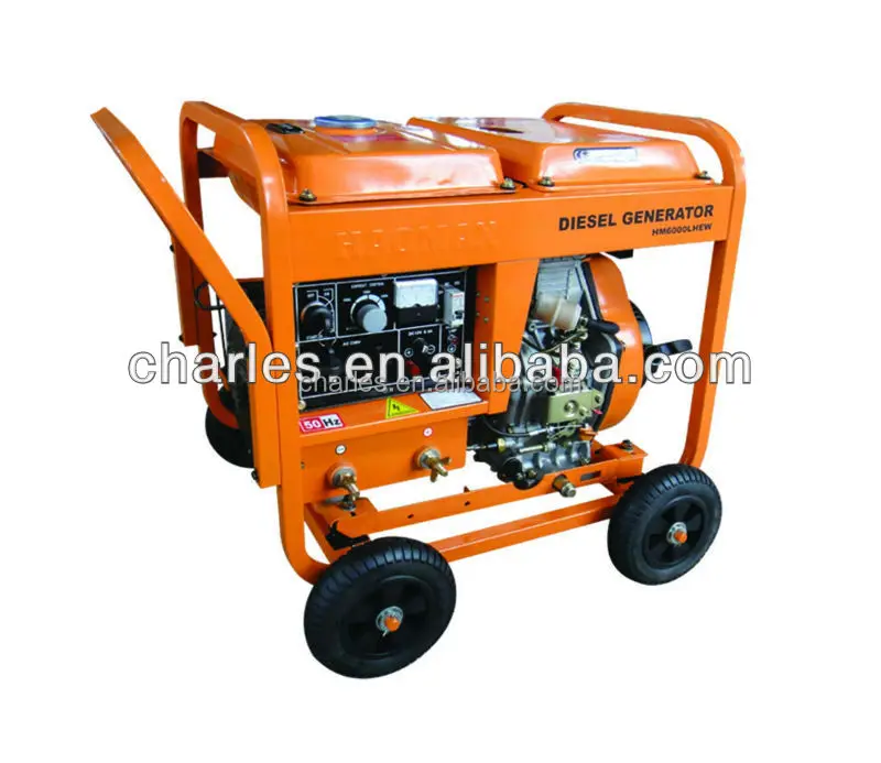 5.0kw180A-200A open type air cooled diesel generator with welder