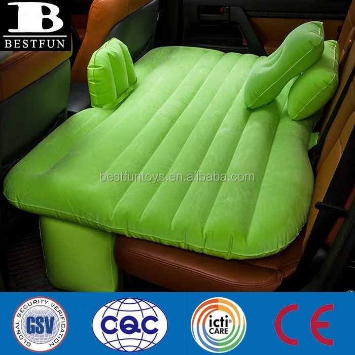 Inflatable Baby Portable Folding Car  airbed fabric blow up SUV backseat air mattress bed for camping traveling tent