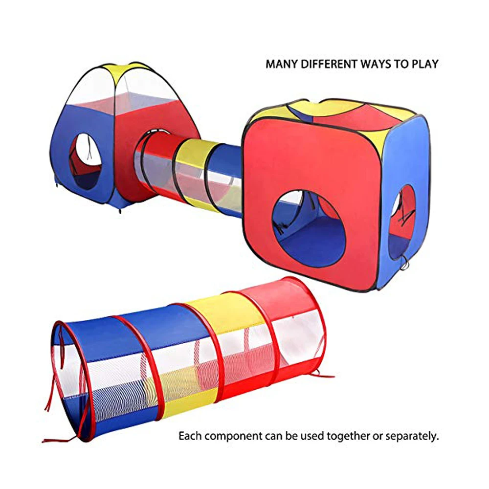 4 in 1 pop up children toddler play tents ball pits house kids tent play tunnel kid play tent