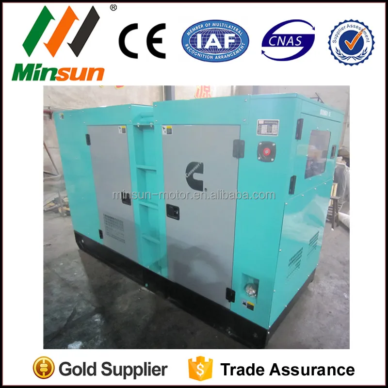 Три фазы silent дизель-генератор 80квт США известный бренд