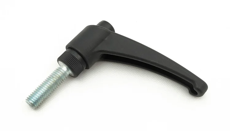 M10*80  black plastic thread clamp lever handle