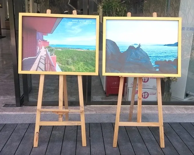 Studio Easel Artist Wooden Iron Painting Frame Silk Screen Printing Wood Frame for Paintings Wall Art Wooden Cross Stitch Frame