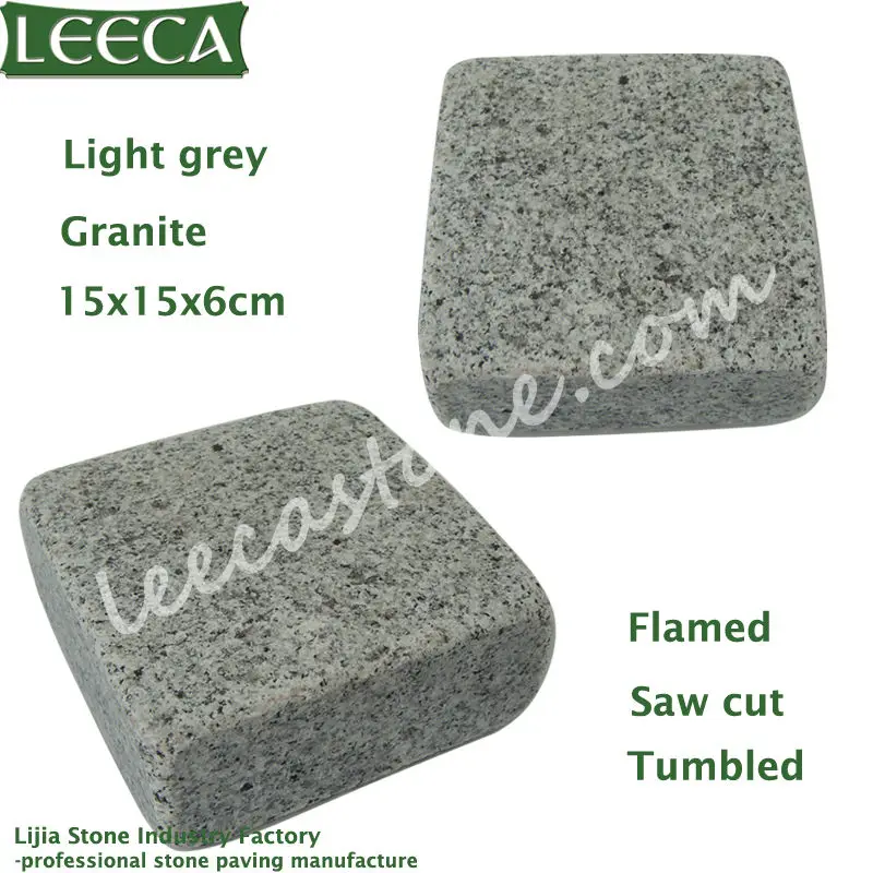 gray external stone granite paving stone cube