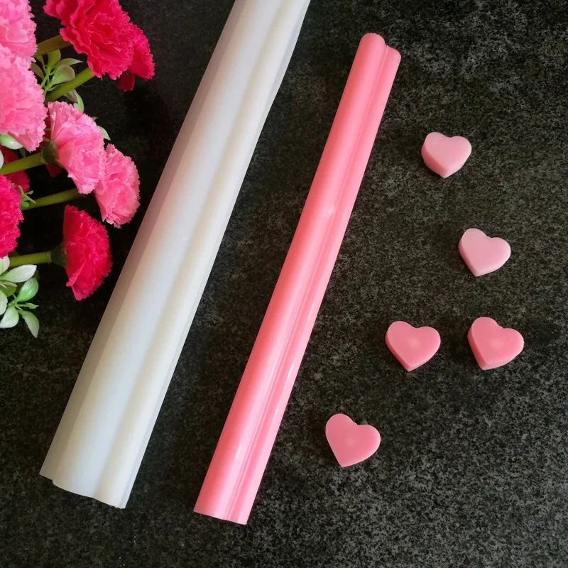 Round Tube Column Silicone Soap Candle Mold Embed Soap Making Supplies Silicone Mold for Soap