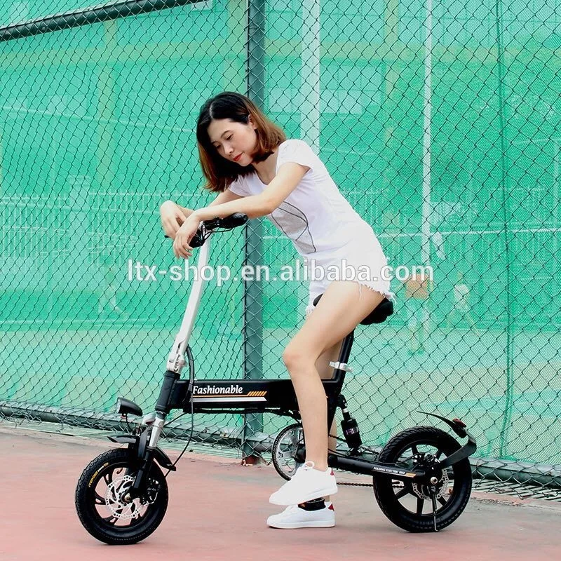 New Best Sale Folding Electric Bike, Smart 250W Brushless Aluminum Alloy Foldable Pedal Assited Electric Bicycle Support OEM