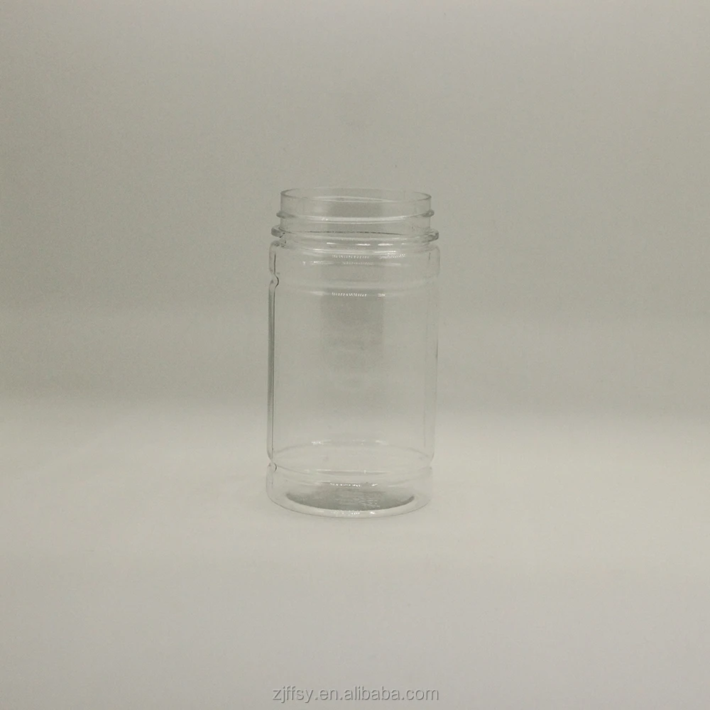 Aluminum lid 200ml airless saffron storage bottle  medecine pet plastic bottle capsule jar container
