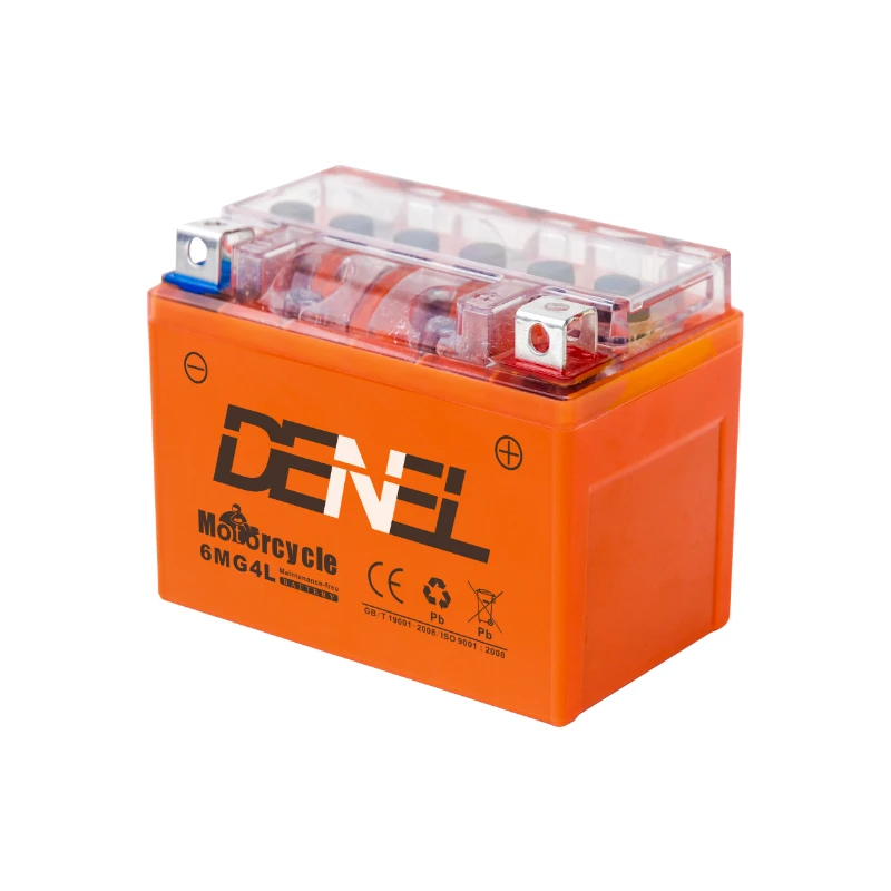 DENEL New Technology Pattented 12V4Ah 6MG4L Gel Motorcycle Battery