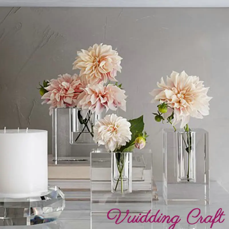 Fancy Bohemian Crystal Tabletop Vase For Wedding Decoration