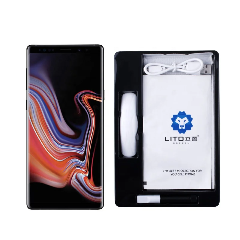 
LITO 3D Full Glue UV Glass for Samsung Galaxy Note 9, UV Glass Glue Note 9 Tempered Glass Screen Protector 