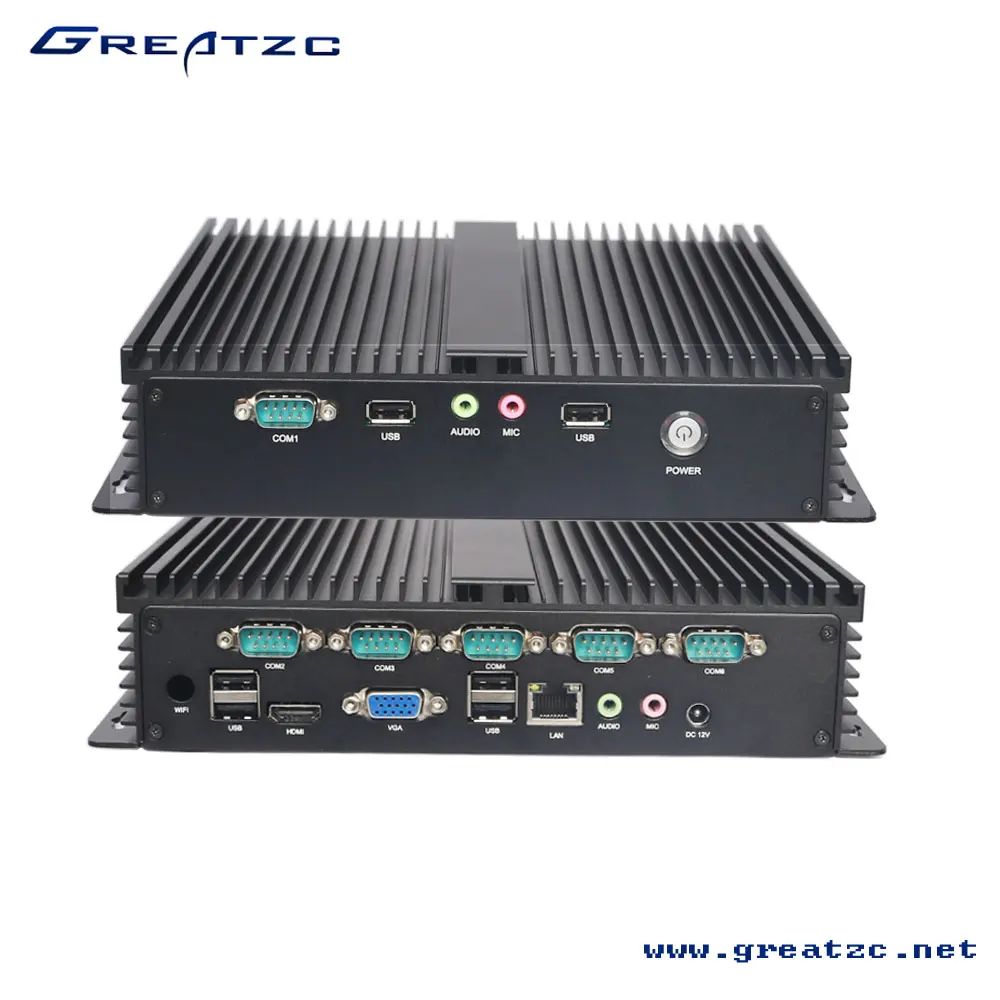 ZC-G1037U-6C безвентиляторный мини промышленного PC компьютер,безвентиляторный компьютер,Промышленный ПК компьютера