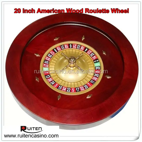 Senior Casino Professional 20inch Wood Roulette Wheel Roulette Game For Casino Entertainment