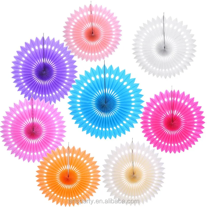 
Оптовая продажа, высококачественный подвесной бумажный веер, позолоченный бумажный веер, рождественские бумажные вееры 